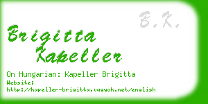 brigitta kapeller business card